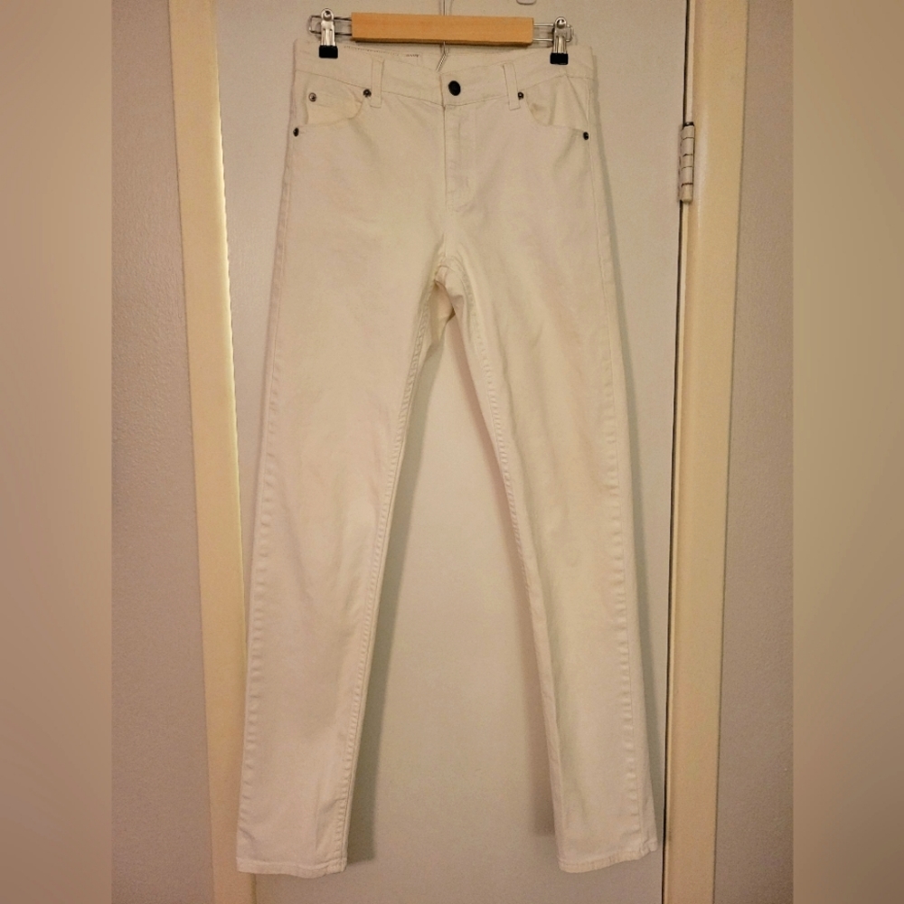 Cheap Monday White Denim Pants, Size 31/34